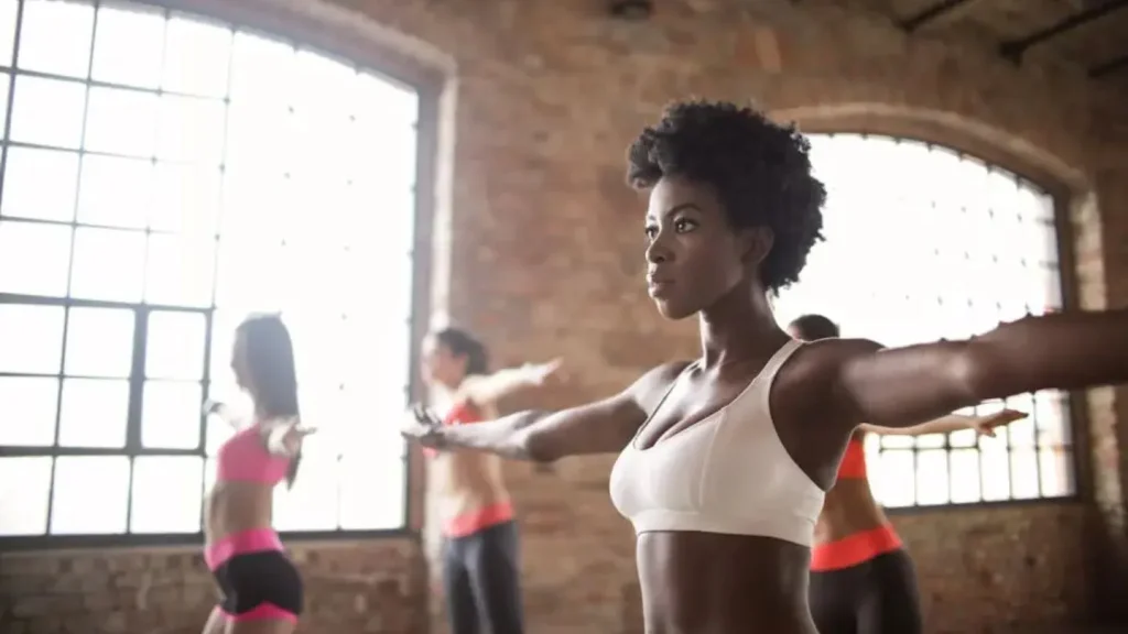 African American Woman Exercising